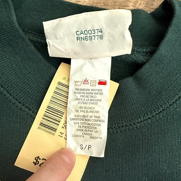 Vintage Northern Reflections Forest Green Wildlife Sweatshirt Small - Picture 5 of 9